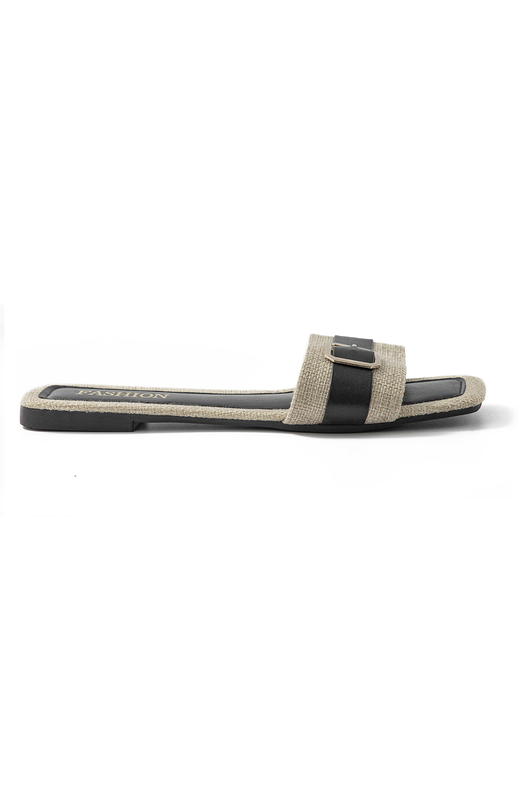 Buckle Square-Toe Slippers