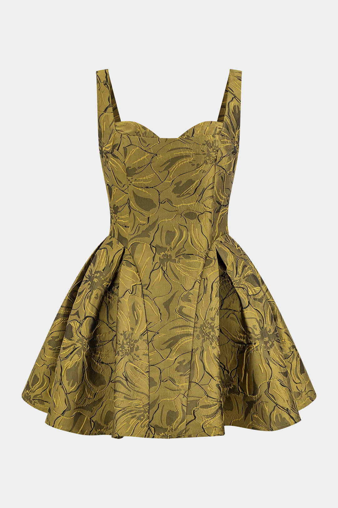 Jacquard Ruched Sleeveless Mini Dress Micas Jacquard Ruched Sleeveless Mini Dress Micas