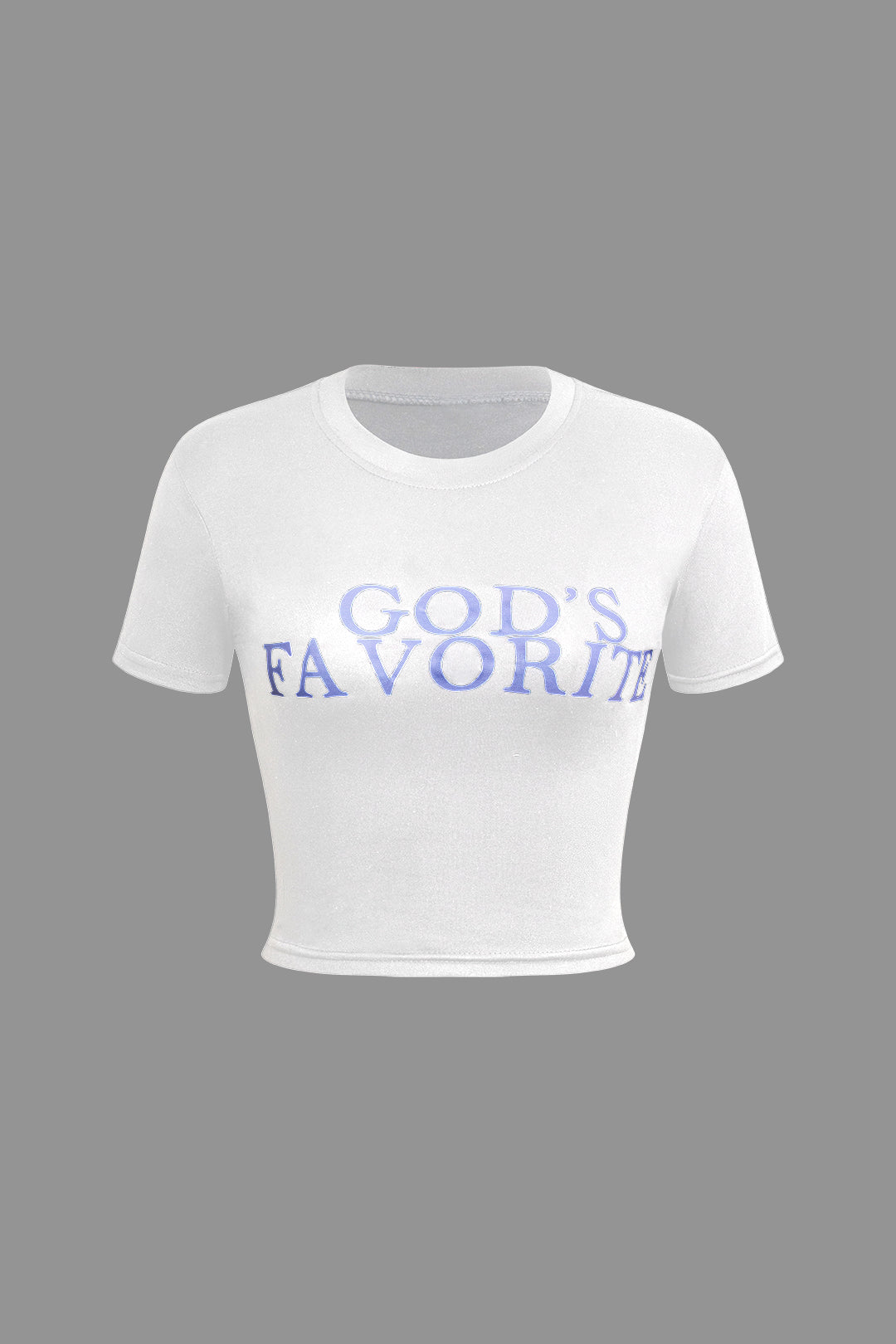 GOD’S FAVORITE Print Crop T-shirt