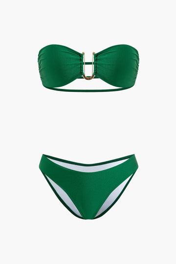 U-shaped Ring Swimsuit Bikini Set