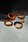Set Of 4-pcs Pumpkin Beaded Ring