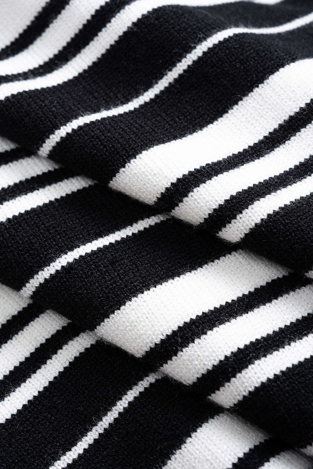 Stripe Print Contrast Polo Collar Long Sleeve Sweatshirt