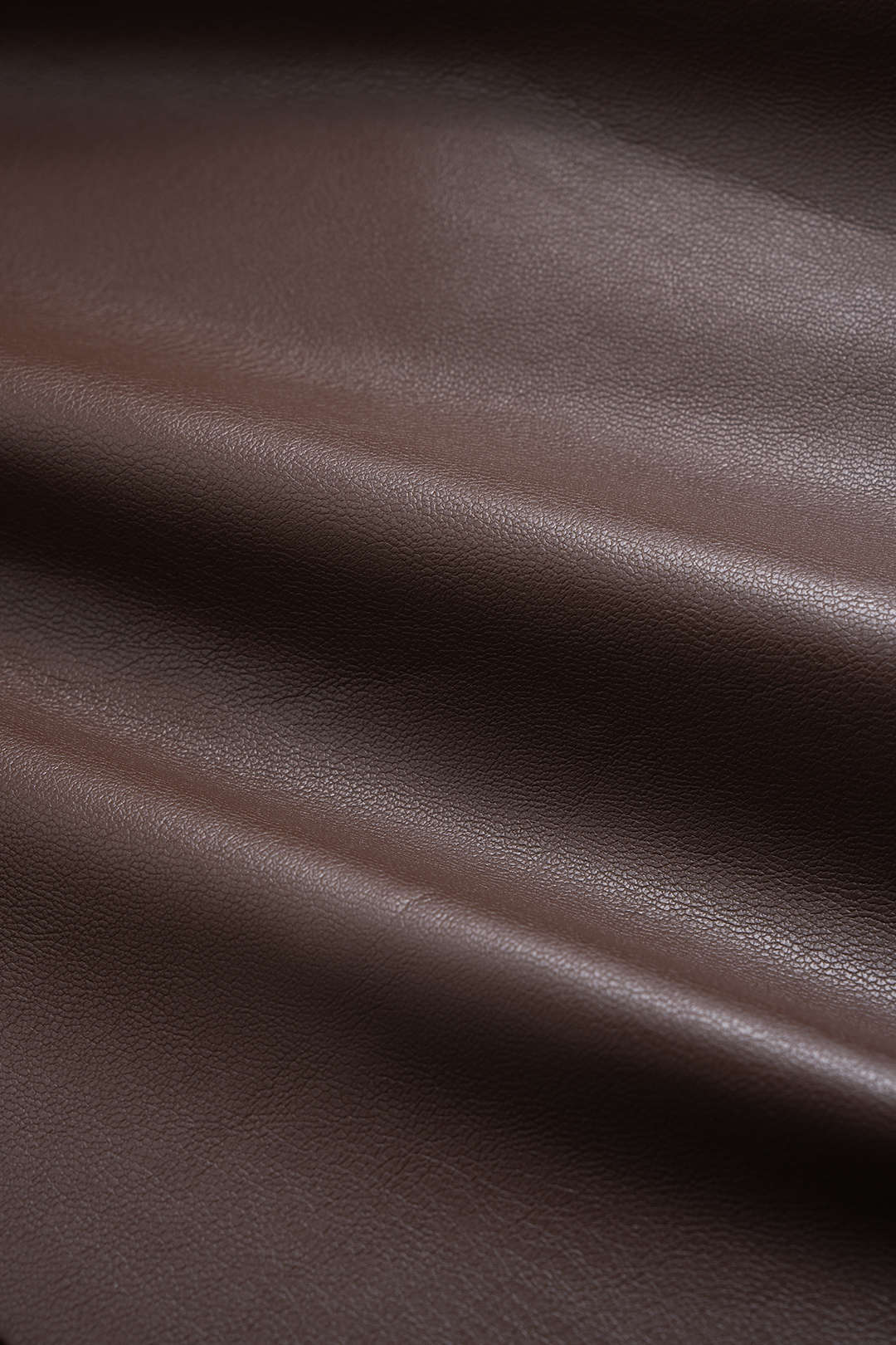 Notched Lapel V-Neck Faux Leather Blazer