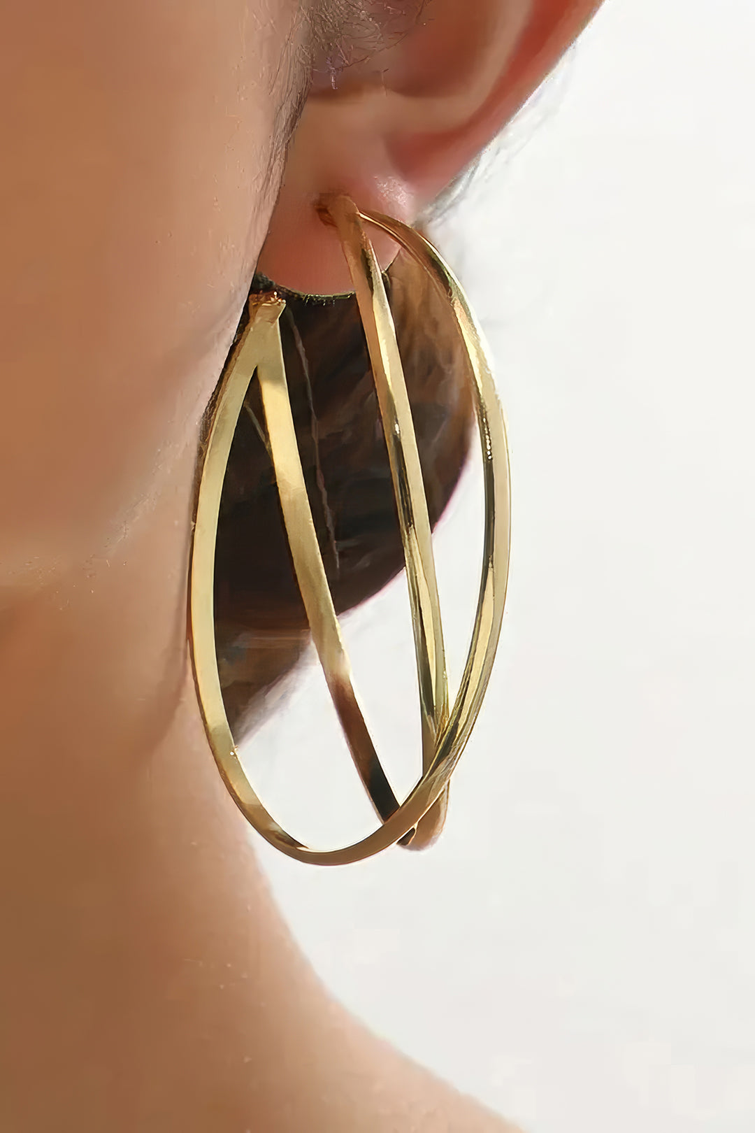 Metal Big Circle Earrings