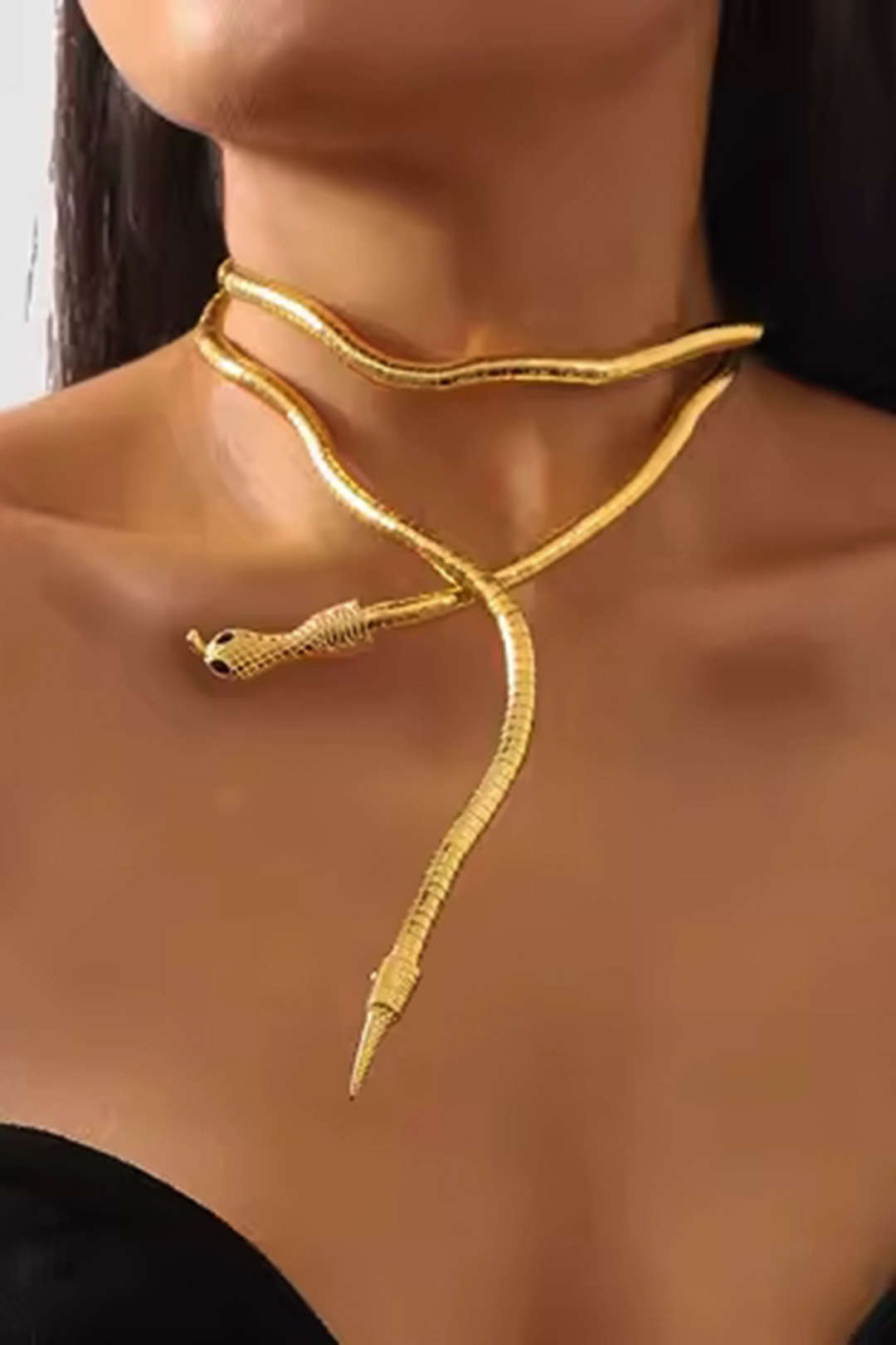 Collar de cadena de serpiente que cambia de forma