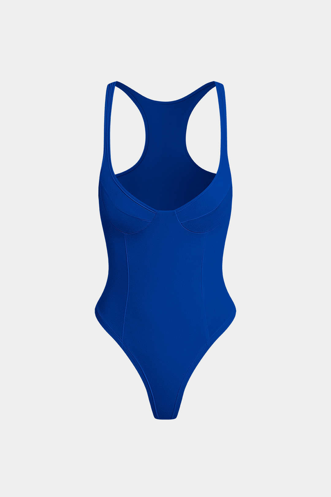 Bażiku Solidu Deep-V Neck Bustier Bodysuit