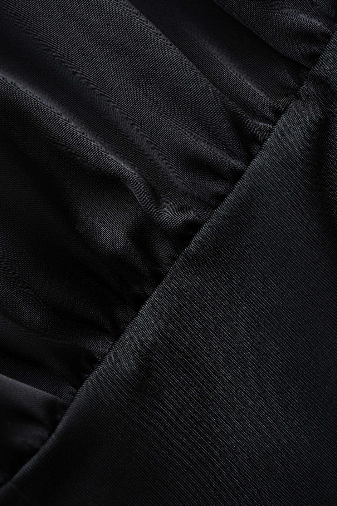 Satin Ruched Crossed Sleeveless Bodysuit