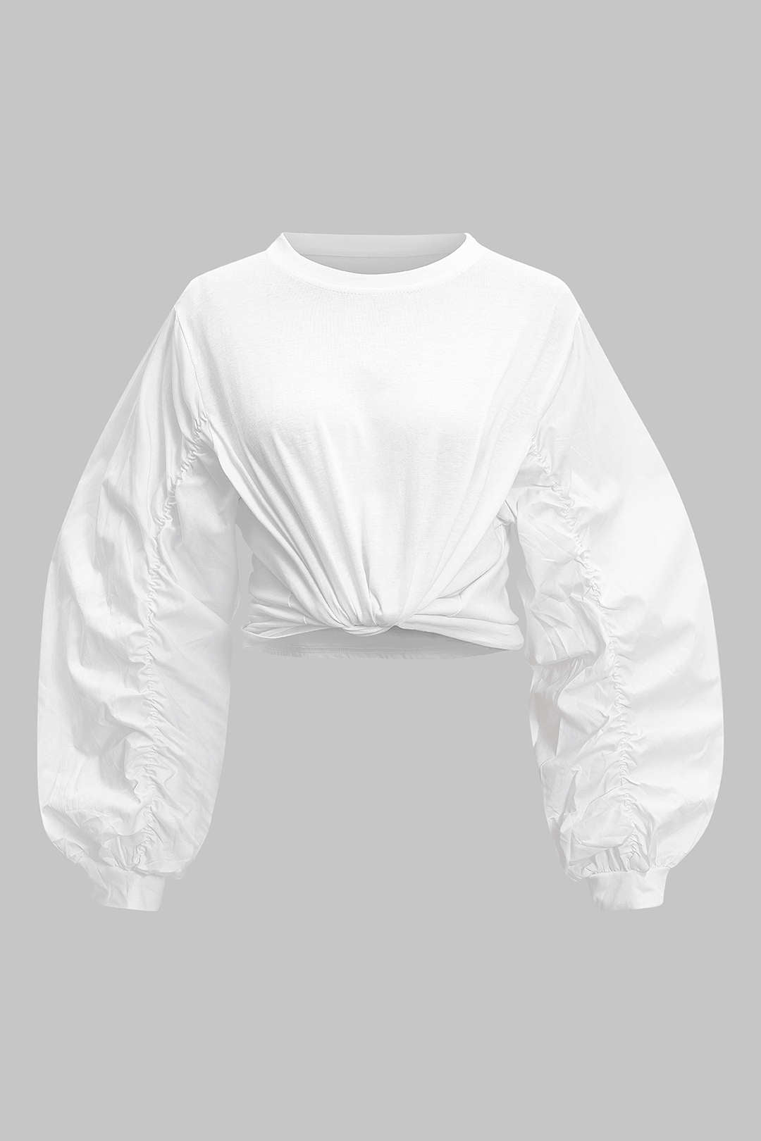 Round Neck Long-Sleeve Top