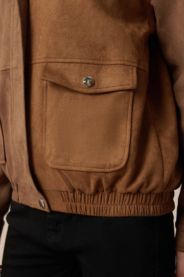 Suede Pocket Jacket