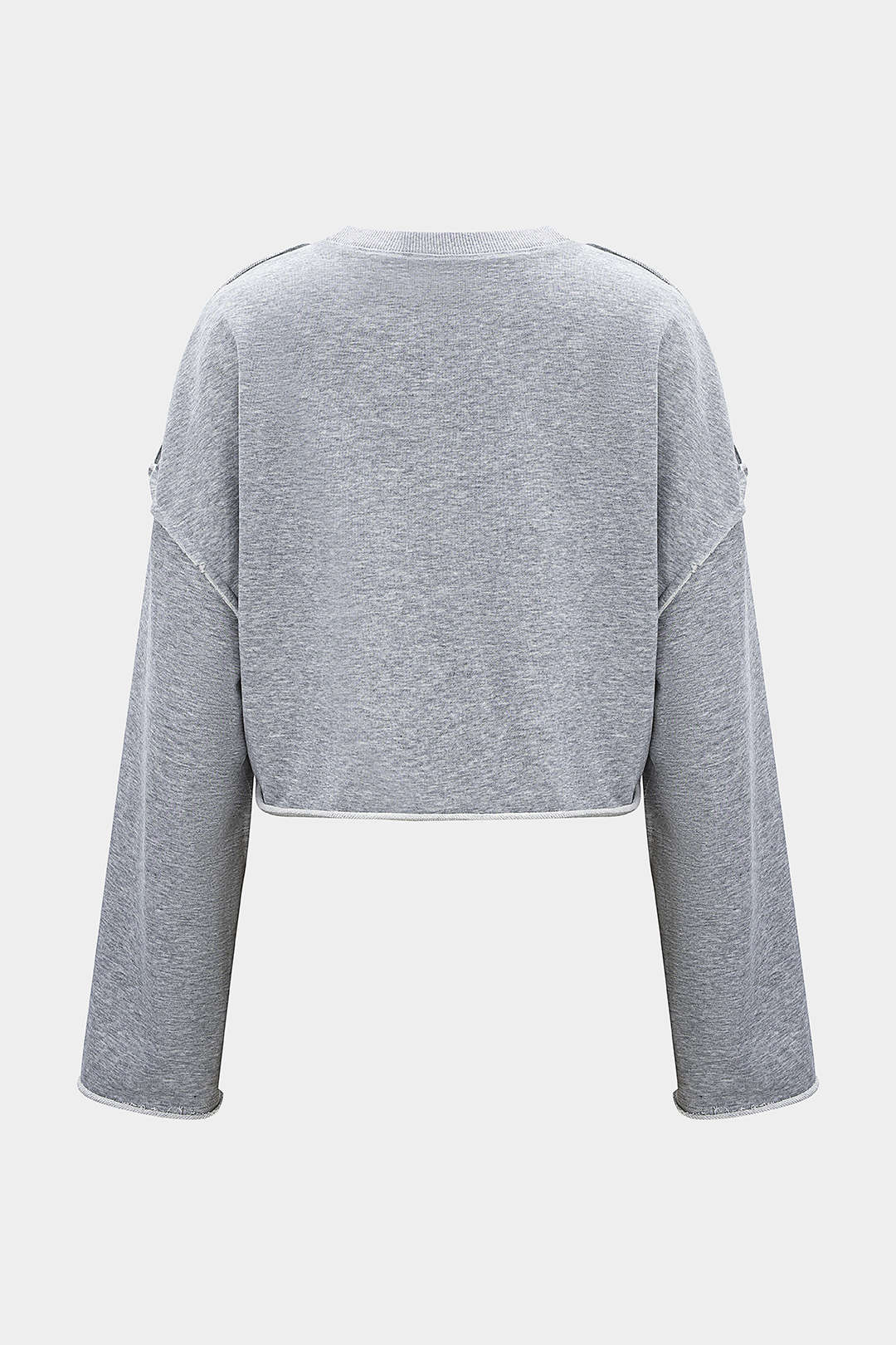 Solid Waist-Cinching Sweatshirt