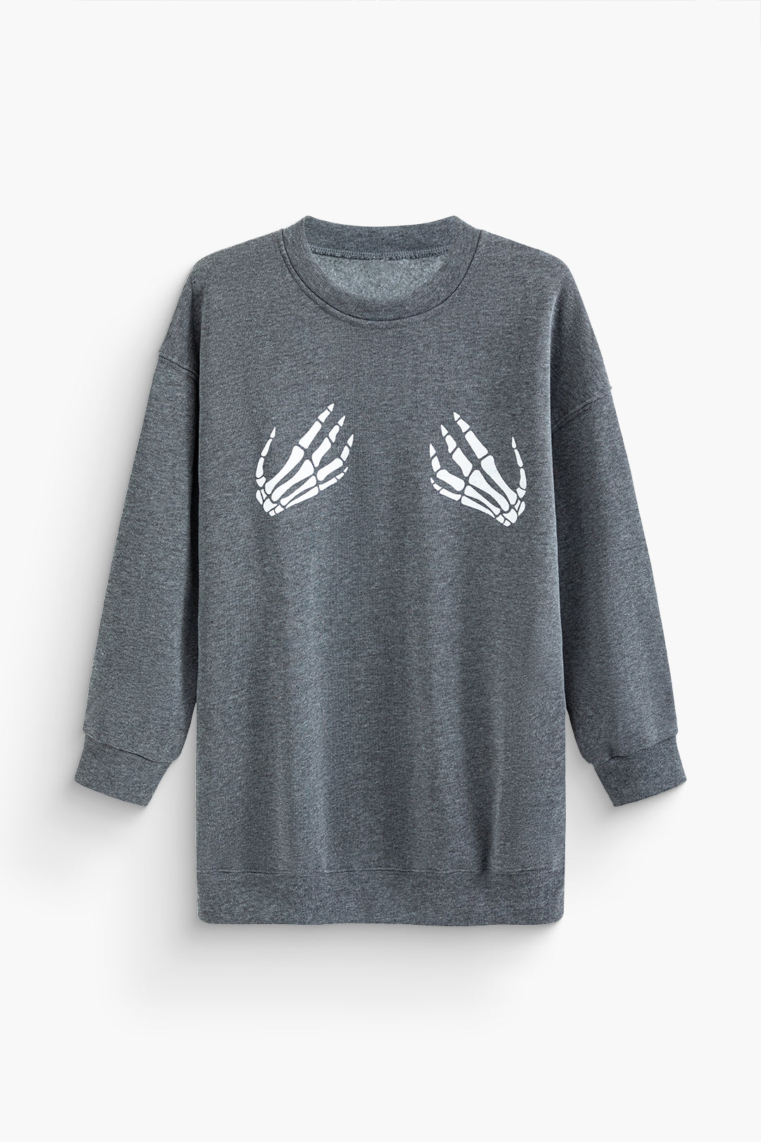 Hands Print Round Neck Sweatshirt