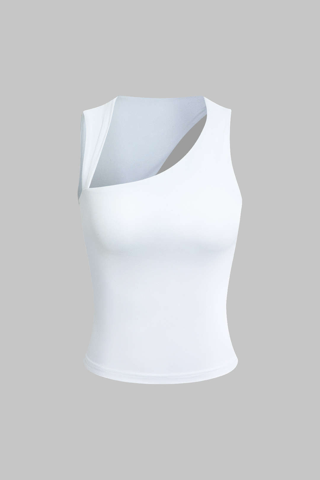 Bażiku Asimmetriku Cut Out Tank Top