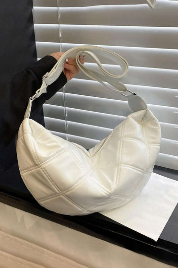 Grid Texture Cross-body Bag