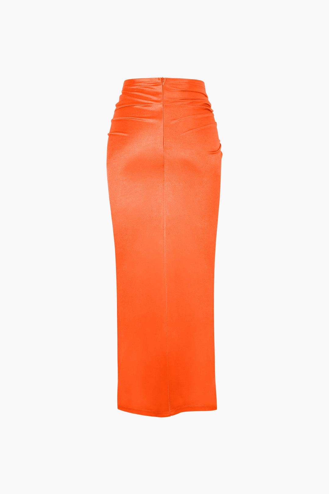 Twist Detail High Slit Midi Skirt