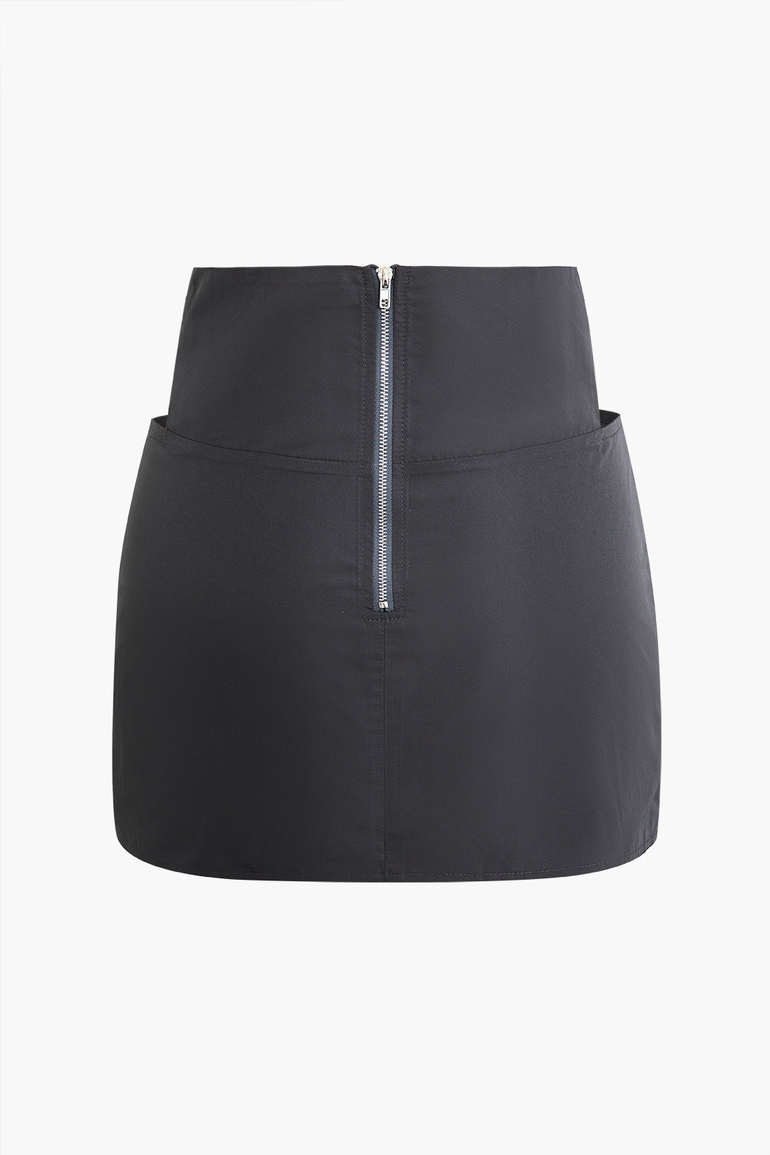 Solid Cut Out Ruched Skirt