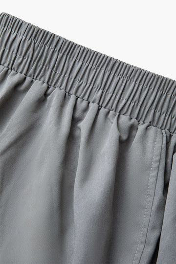 Flap Pocket Split Pleated Cargo Maxi Skirt