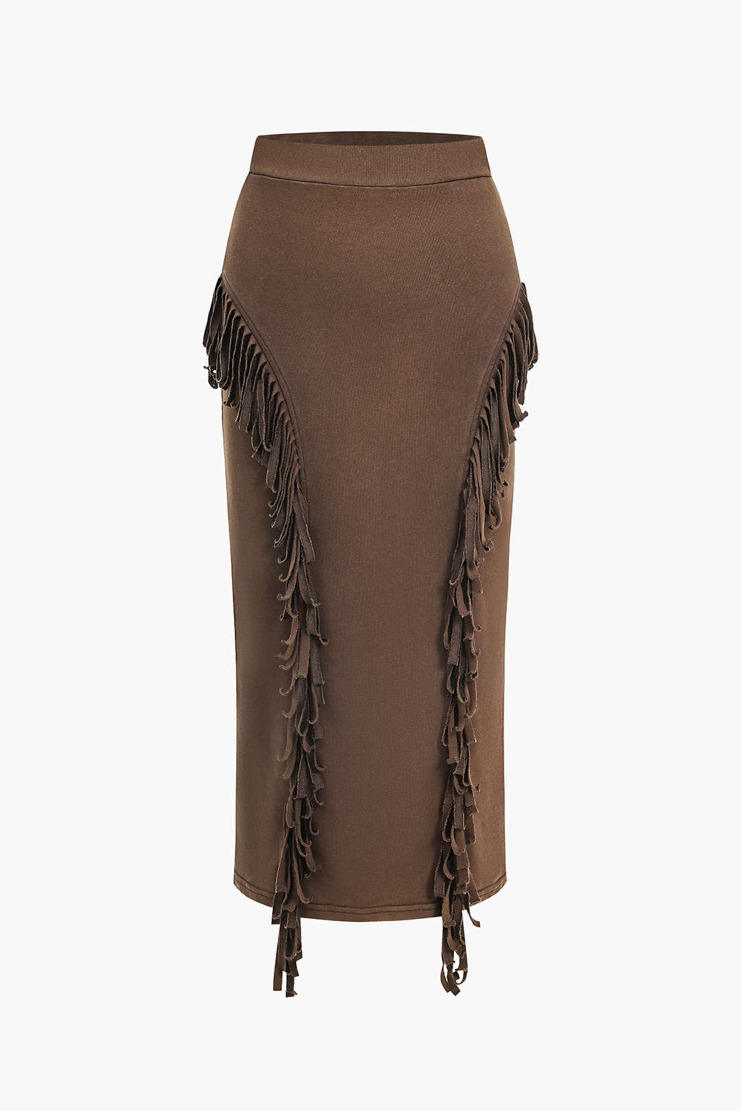 Solid Fringe Skirt