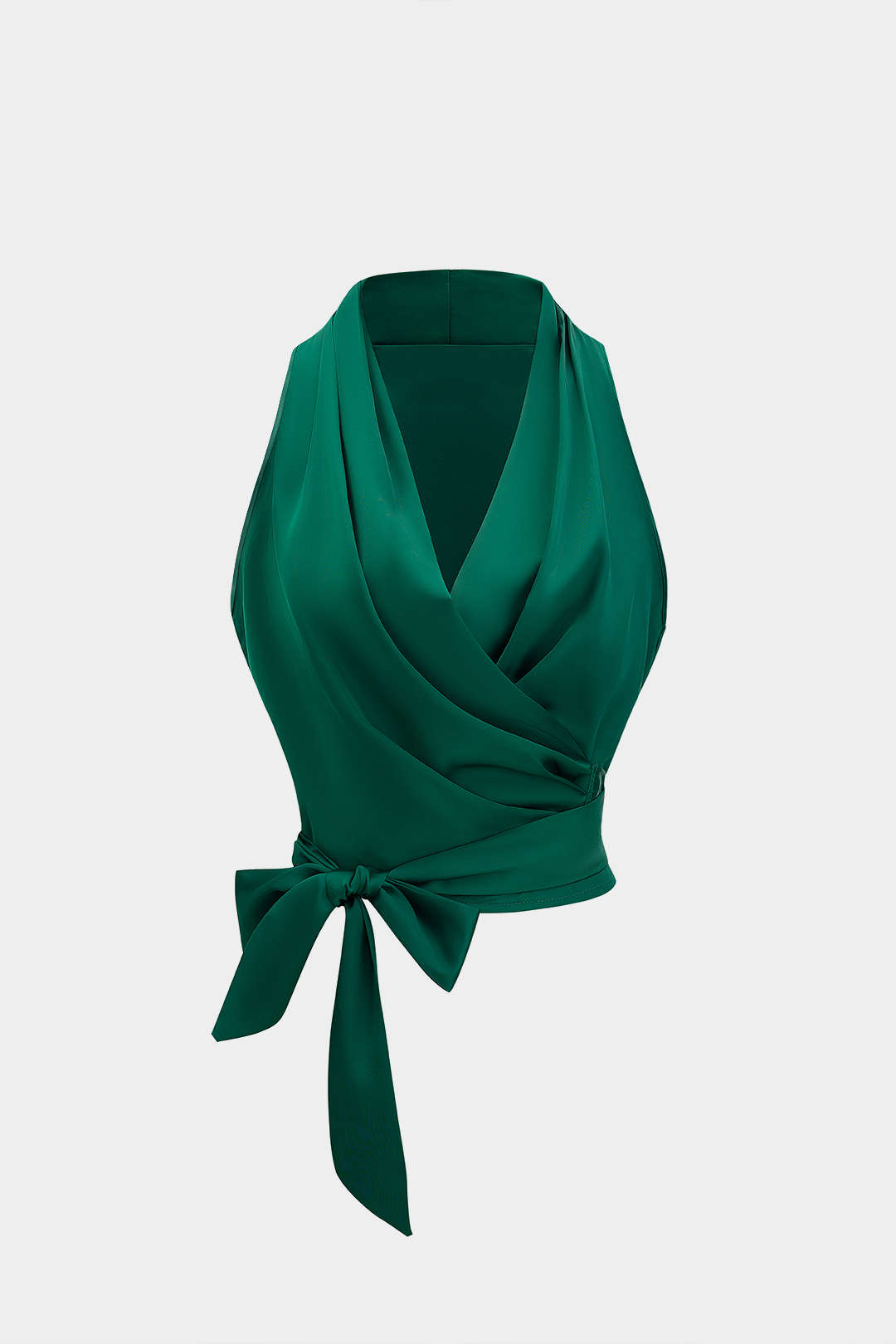 Satin Crossed Tank Top