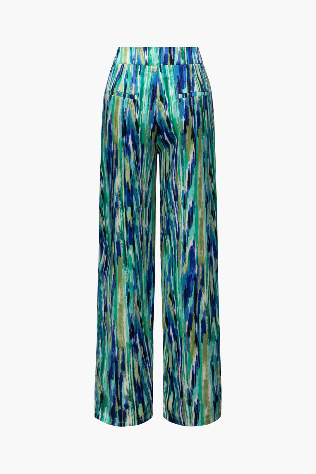 Marble Print Full-length Pants