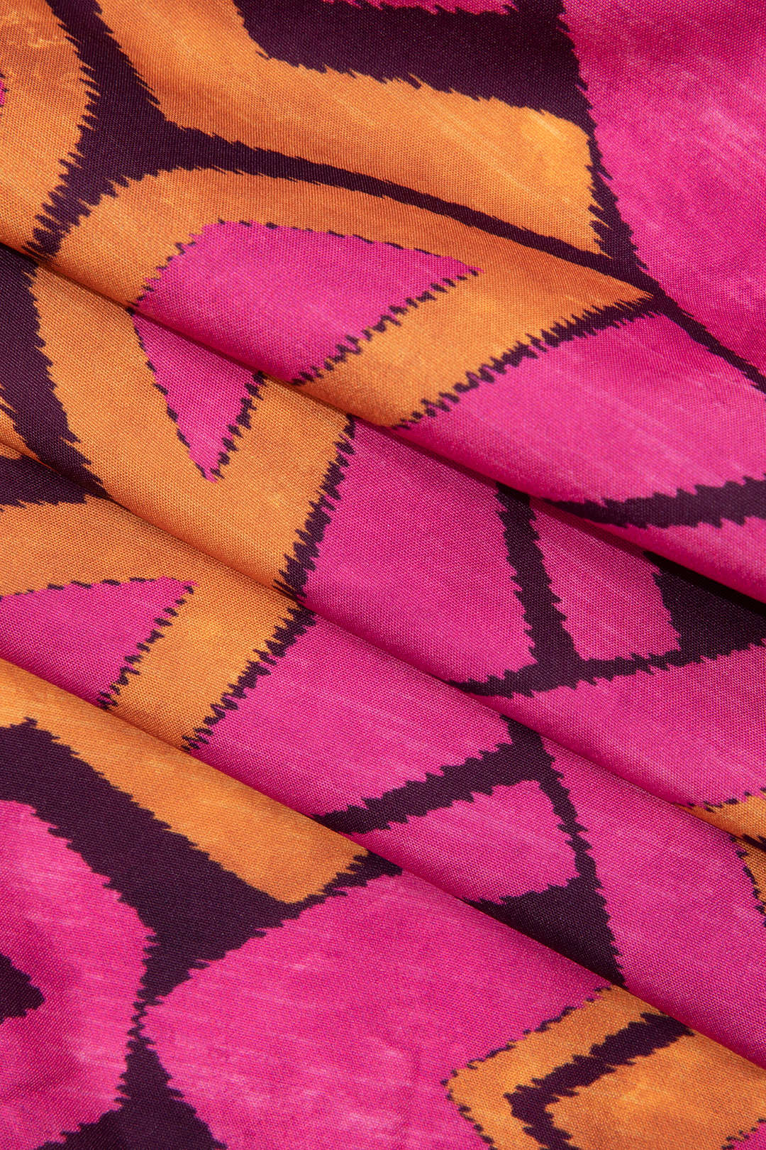 Colorful Geometric Print Wrap Skirt