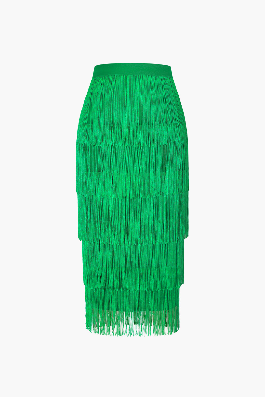 Fringed Tiered Midi Skirt – Micas