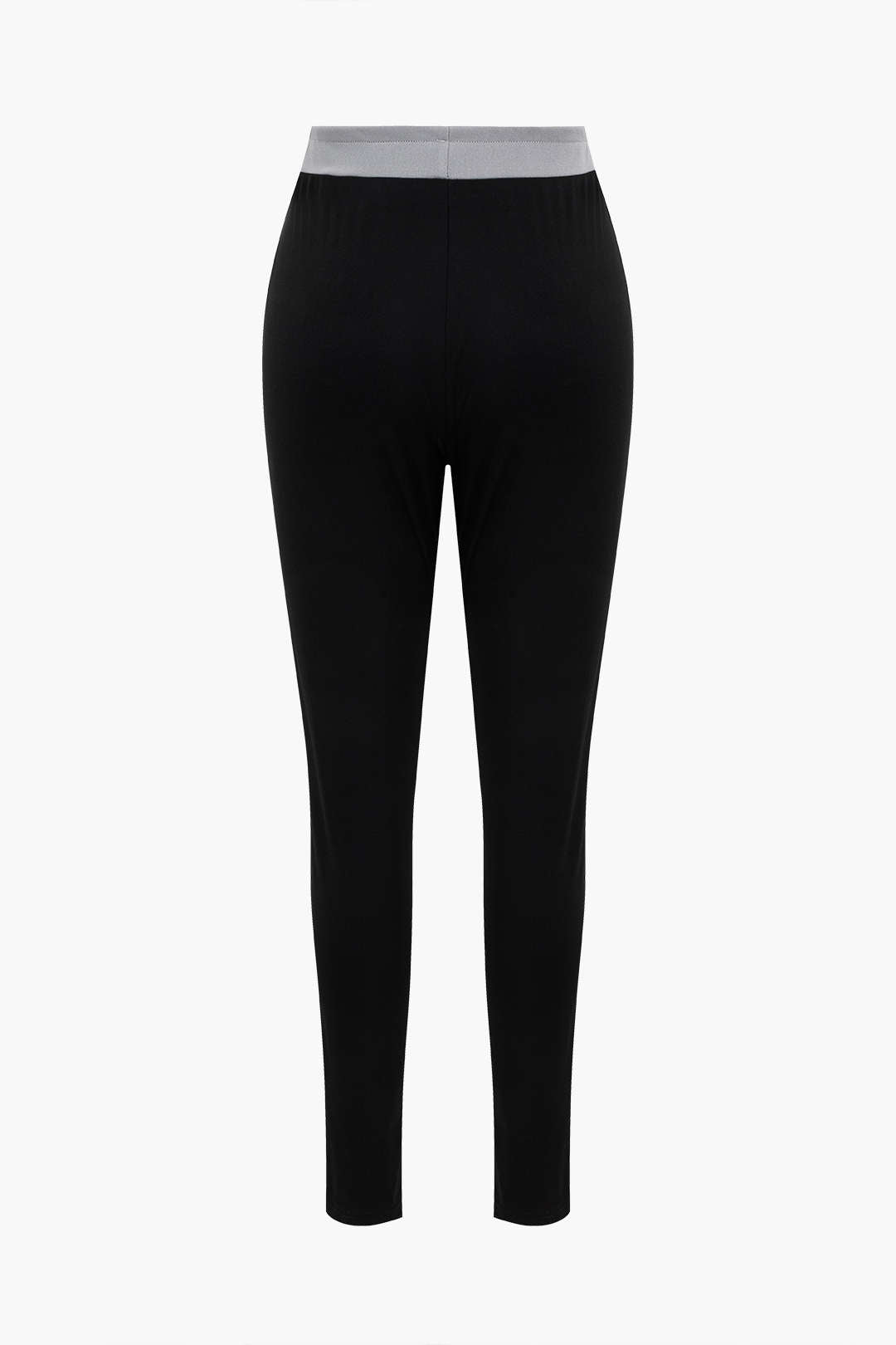 Colorblock-ritssluiting met capuchones en hoog getailleerde leggings set