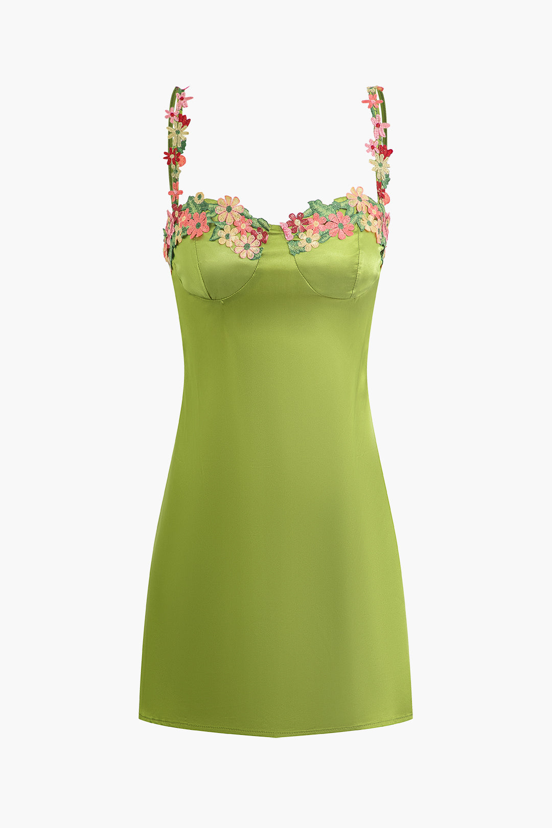 3D Flower Cami Mini Dress
