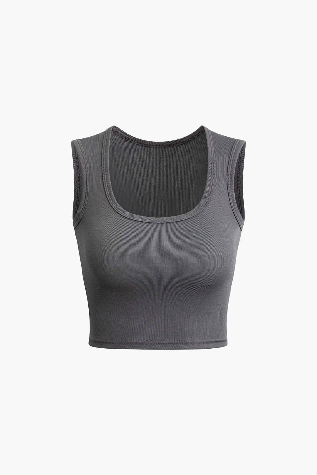 Solid Square Neck Tank Top