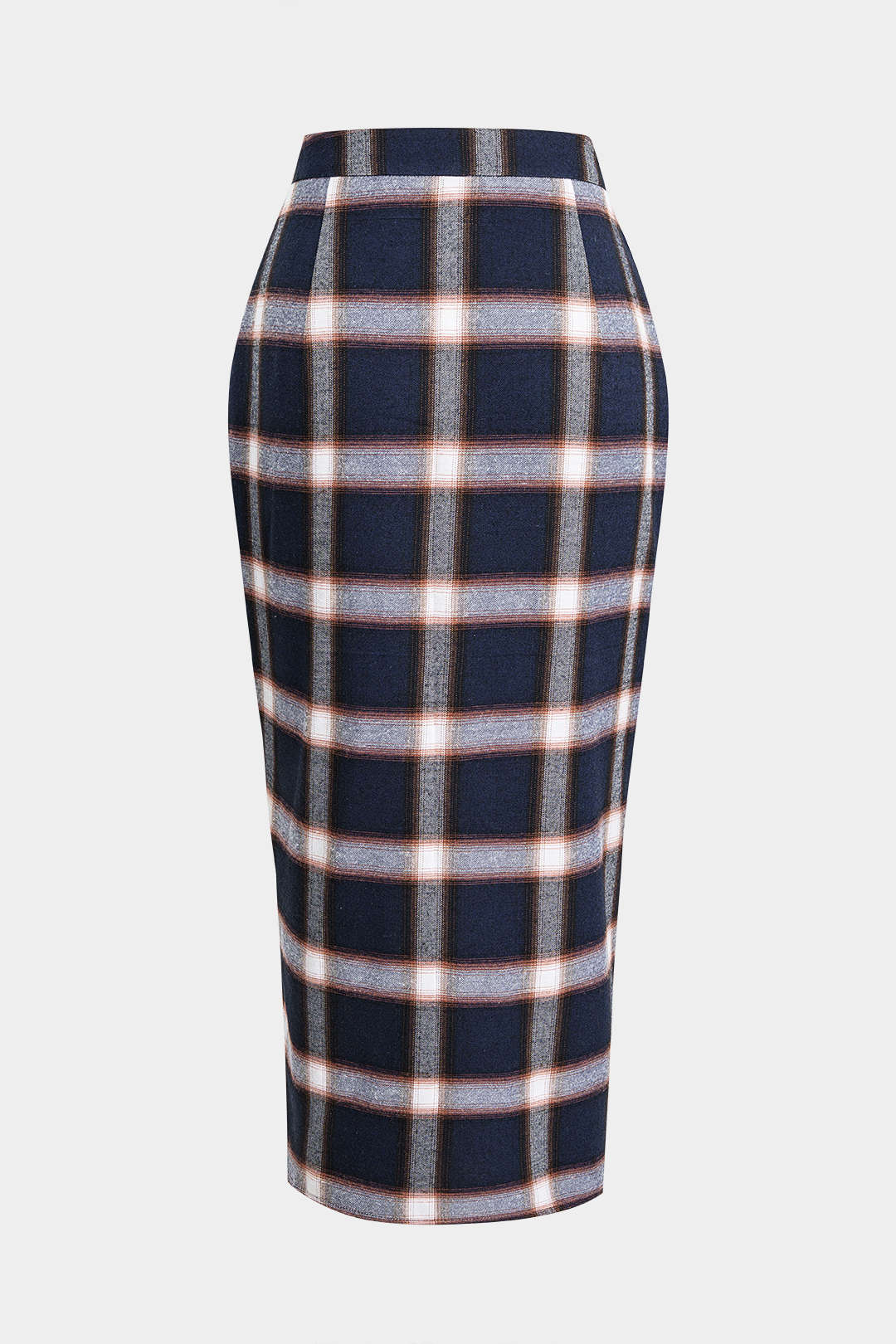 Plaid Print Knotted Skirt