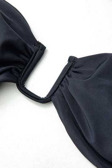 Contrast Trim Knot Detail Bikini Set