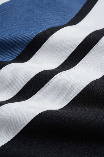 Stripes Print Patchwork nadrág