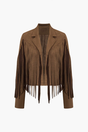 Solid Fringe Jacket