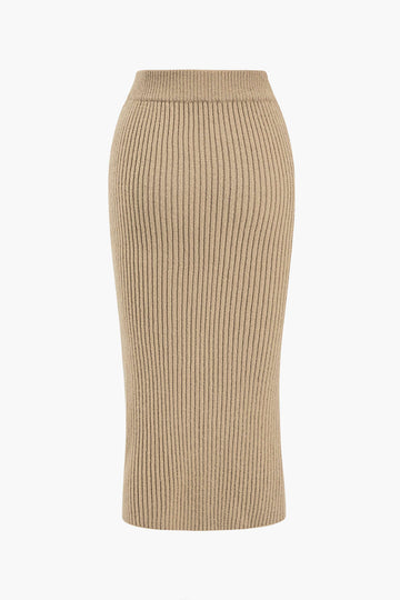 Διασταυρωμένη ασύμμετρη φούστα midi