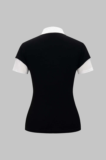Contrast Short-Sleeve T-Shirt