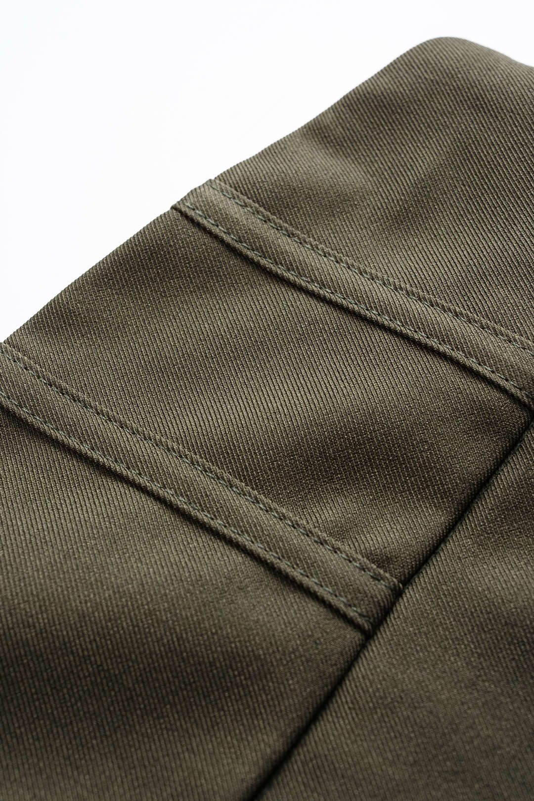 Satin Asymmetrical Ruched Skirt