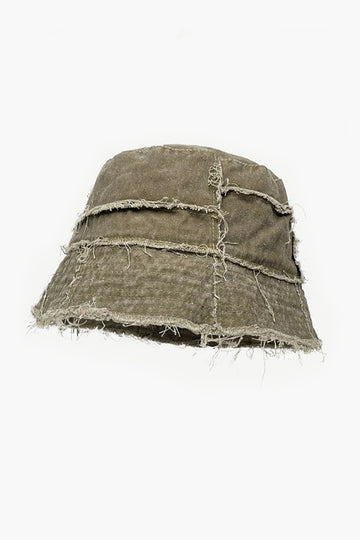 Frayed Distressed Bucket Hat