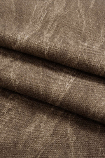 High Waist Washed Trousers