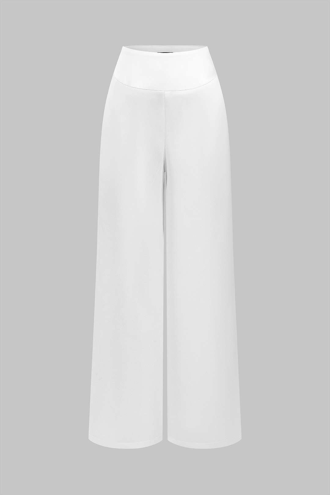 Solid Ruched Top And Trousers Set