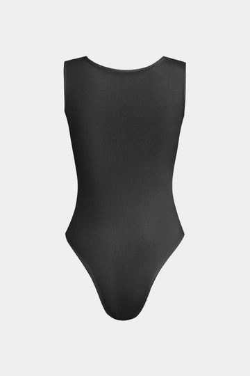 Solid Basic Square Neck Bodysuit