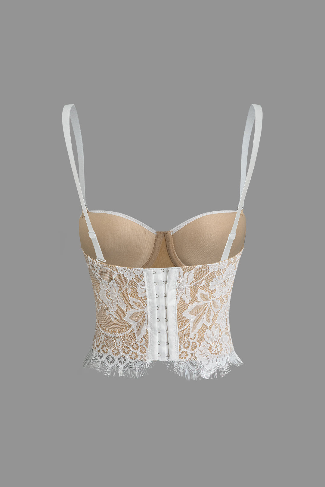 Hook And Eye Lace Bustier Cami Top