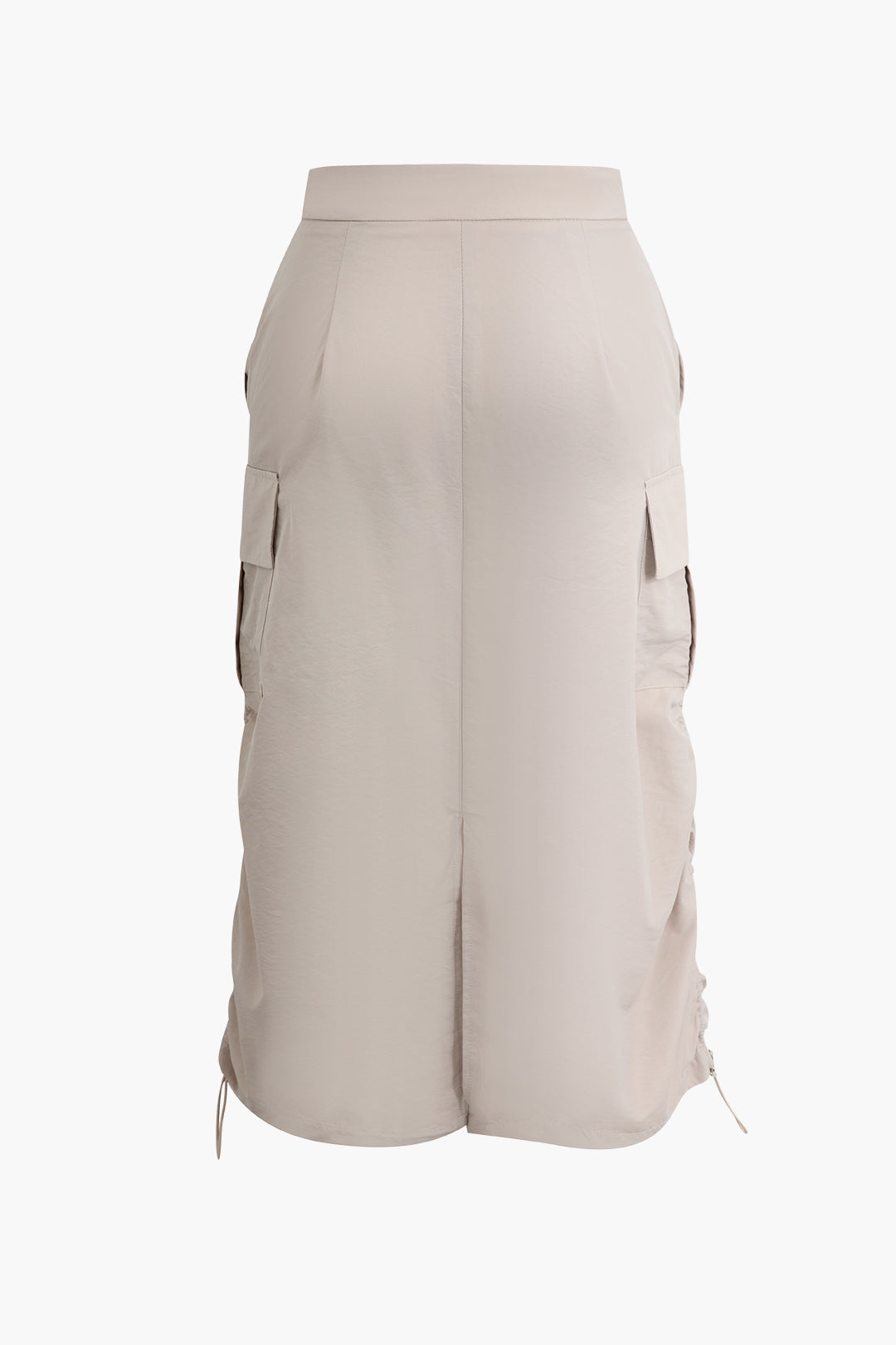 Drawstring Pocket Midi Skirt