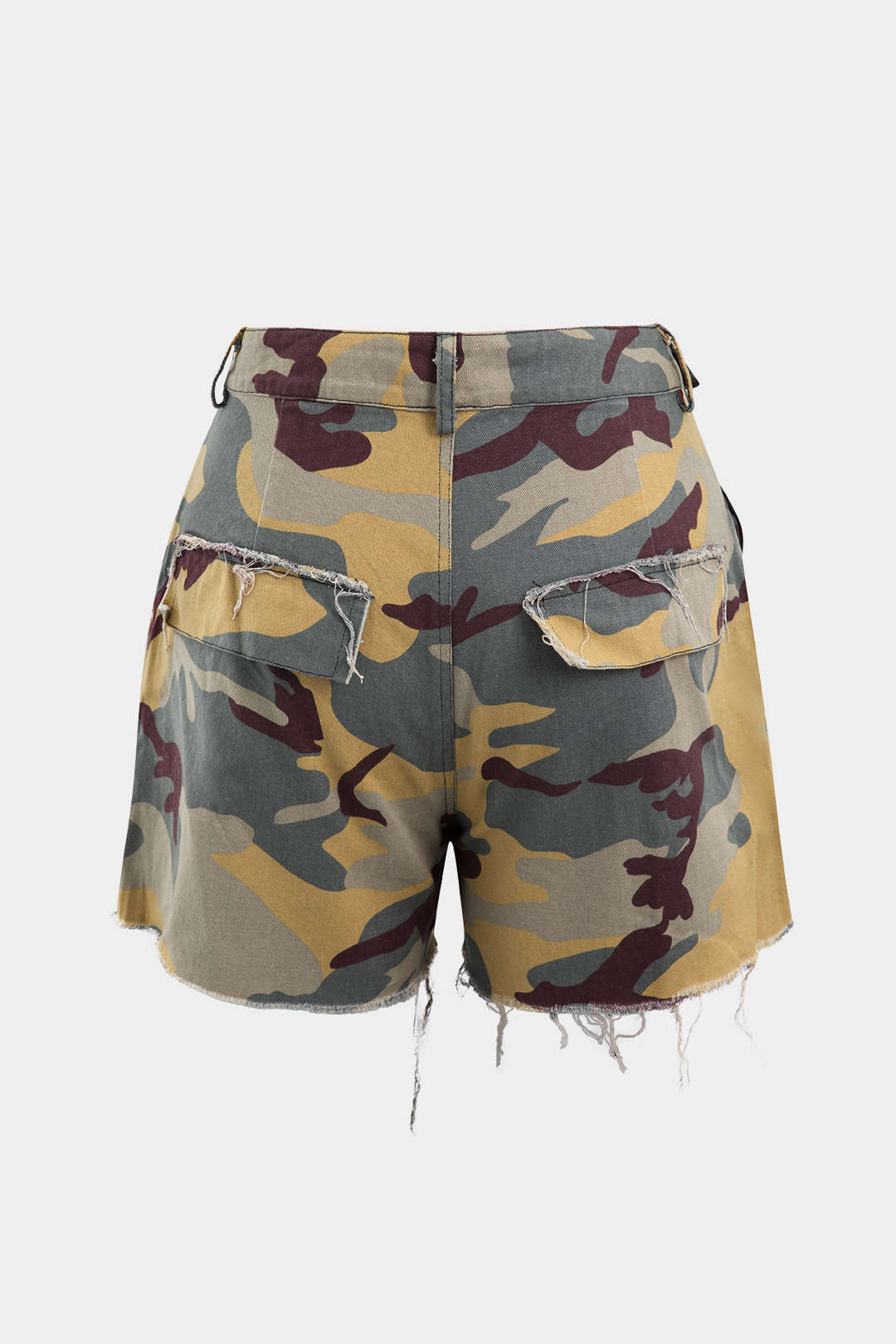 Shorts cargo con diseño de camuflaje destruido