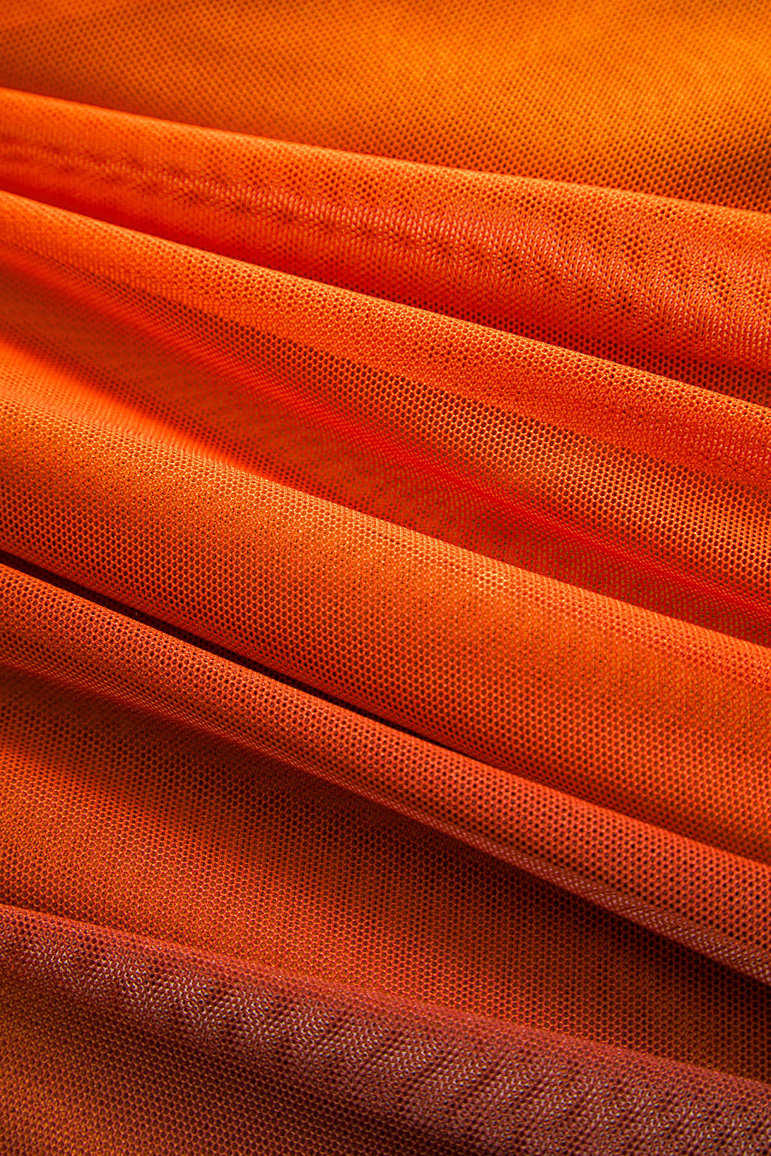 Vestido midi de malla de estampado ombre