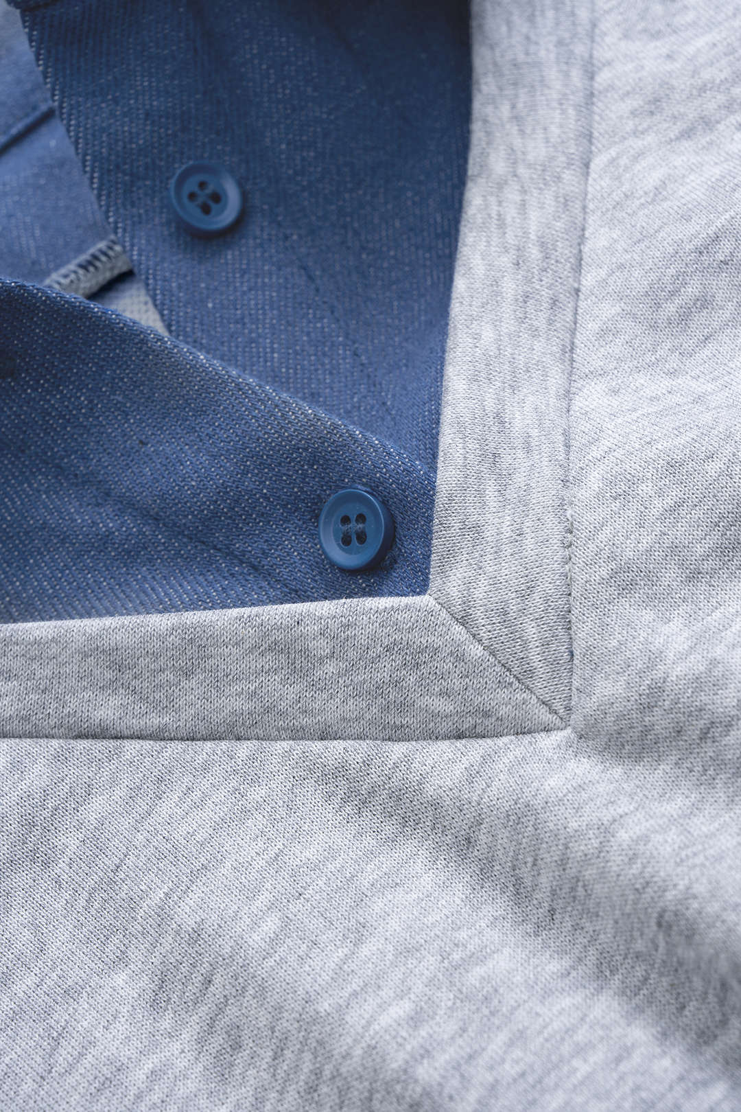 Contrast Patchwork Long-Sleeve Top And Shirred Waistband Drawstring Trousers Set