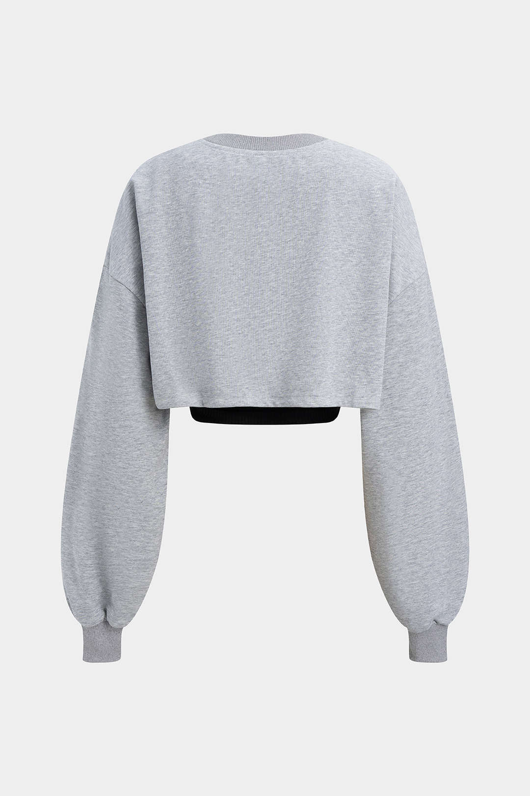 Contrast Asymmetrical Long Sleeve Sweatshirt