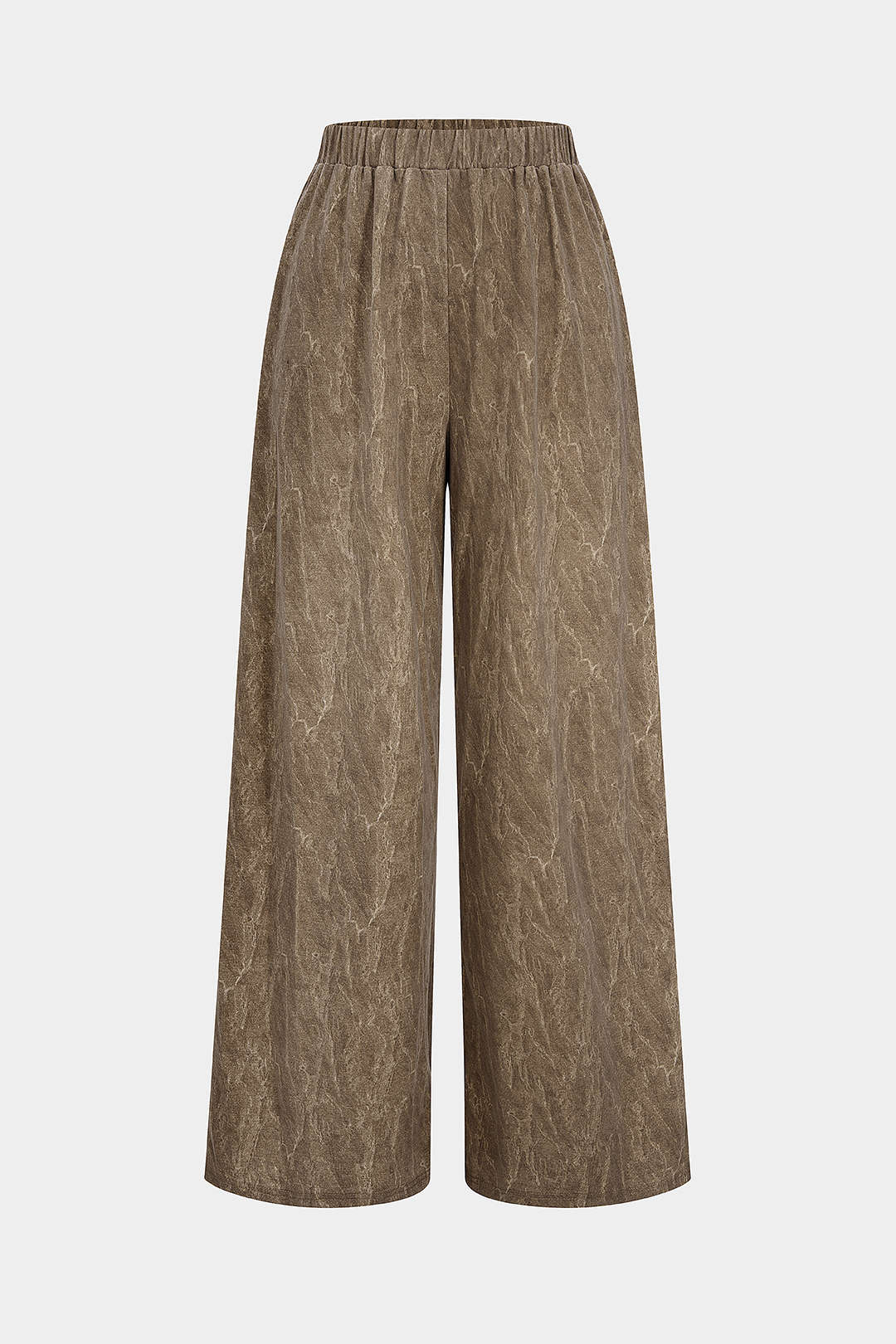 High Waist Washed Trousers