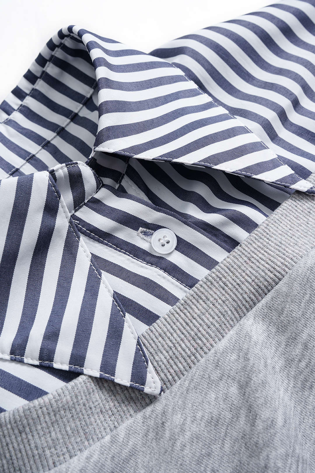 Patchwork Asymmetrical Long Sleeve Sweatshirt