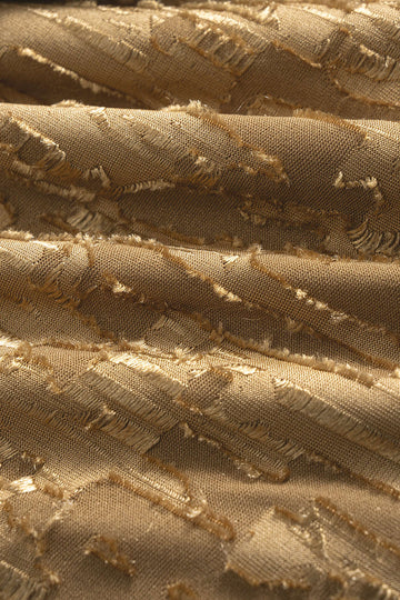 Metallic Button Ripped Patchwork Long Sleeve Bodysuit