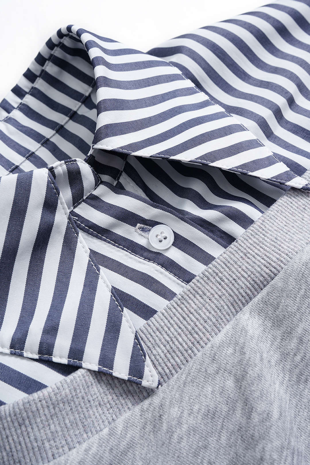 Patchwork Asymmetrical Long Sleeve Sweatshirt