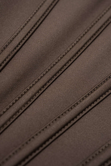 Off Shoulder Corset Long-Sleeve Mini Dress